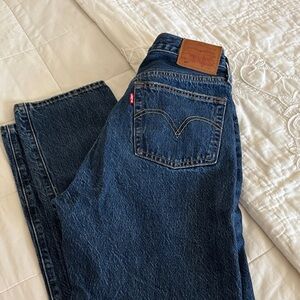 Levi's Dark Blue Straight Jeans
